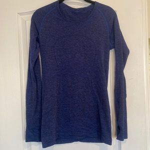Lululemon Swiftly Long Sleeve size 8 blue